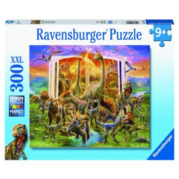 Puzzle, Ravensburger, Cartea dinozaurilor, 300 piese, Multicolor
