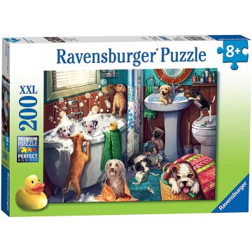 Puzzle, Ravensburger, Catelusi in baie, 200 piese, Multicolor