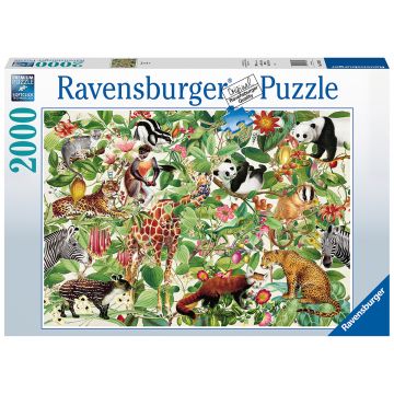 Puzzle, Ravensburger, Jungla, 2000 piese, Multicolor