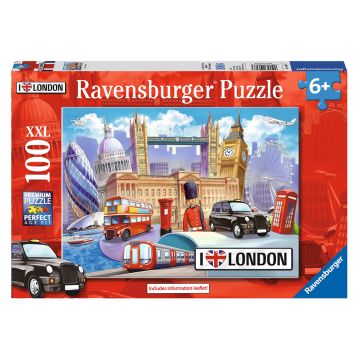 Puzzle, Ravensburger, Londra, 100 piese, Multicolor