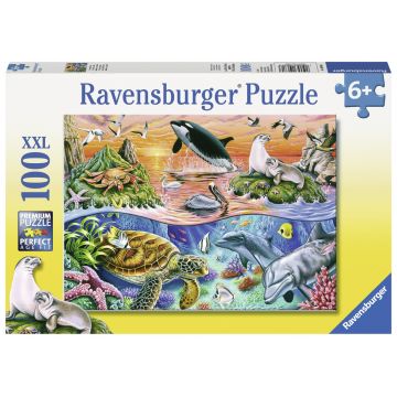 Puzzle, Ravensburger, Minunatul Ocean, 100 piese, Multicolor