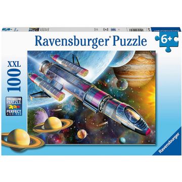 Puzzle, Ravensburger, Misiune in spatiu, 100 piese, Multicolor