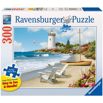 Puzzle, Ravensburger, Plaja, 300 piese, Multicolor