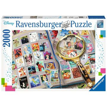 Puzzle, Ravensburger, Timbre Disney, 2000 piese, Multicolor