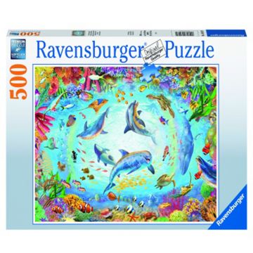 Puzzle, Ravensburger, Vartej ocean, 500 piese, Multicolor