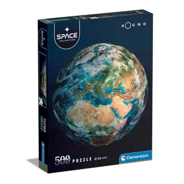 Puzzle rotund 500 piese Clementoni Space Collection Planet Earth 35152