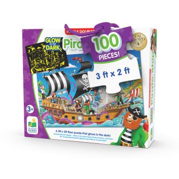 Puzzle, The Learning Journey, Straluceste in intuneric-Barca Piratilor, Multicolor