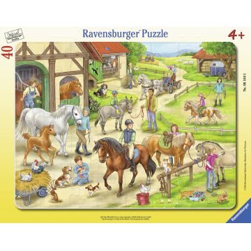 Puzzle tip rama ferma 40 piese Ravensburger