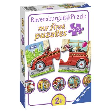Puzzle Vehicule, 9x2 Piese, Ravensburger, Multicolor