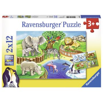 Puzzle Zoo 2X12 piese Ravensburger