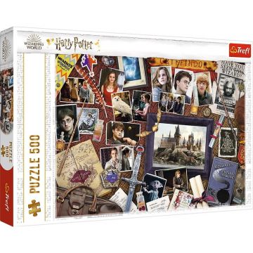 Trefl - PUZZLE 500 HARRY POTTER - MEMORIILE DE LA HOGWART