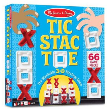 Joc Melissa & Doug X si O 3D Tic Stac Toe