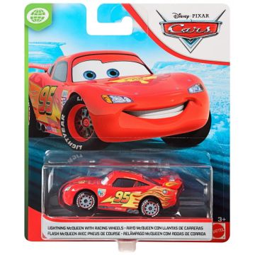 Masinuta Metalica Cars3 Personajul Fulger McQueen cu Roti de Curse