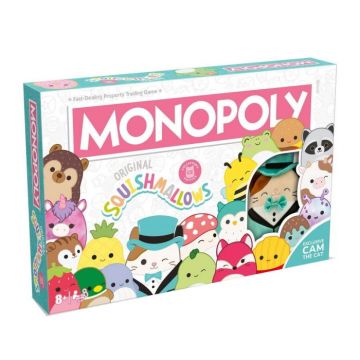 Monopoly ,   Squishmallows cu plus de colectie Cam the Cat (EN) Monopoly ,   Squishmallows cu plus de colectie Cam the Cat (EN)