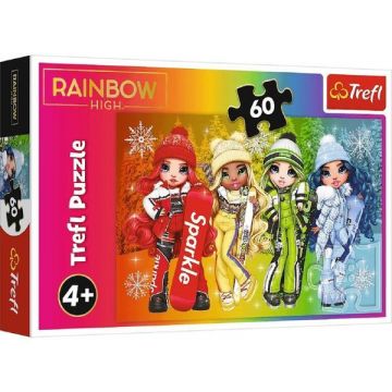 Puzzle 60 Trefl Rainbow High Papusile Jucause