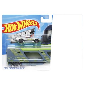 Set Camion Si Masina Sport Hot Wheels Tall Order Hauler