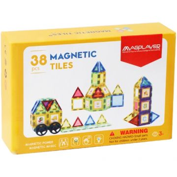 Set de Constructie MagPlayer Magnetic 3D, 38 piese