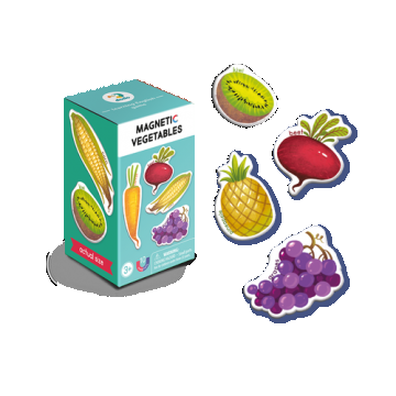 Set magnetic - Invat legume si fructe in lb. engleza