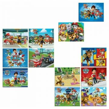 Spin Master - Puzzle personaje Patrula catelusilor , Puzzle Copii , 12 in 1, piese 560, Multicolor