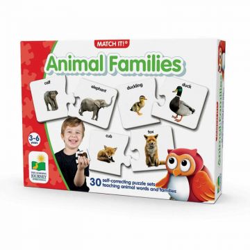 THE LEARNING JOURNEY - PUZZLE POTRIVESTE FAMILIA DE ANIMALE
