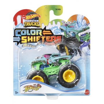 HOT WHEELS MONSTER TRUCK CAMION HOTWEILER CU CULORI SCHIMBATOARE SCARA 1:64