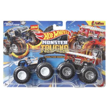 Hot Wheels Monster Truck Set 2 Masini Scara 1 La 64 Night Shifter