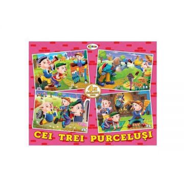 Puzzle Cei trei purcelusi