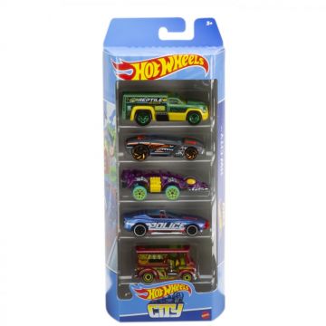 Set 5 Masini Hot Wheels City