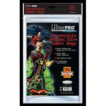 Ultra PRO: Comic Bags - Golden Size (resigilabile)