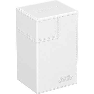 Cutie Depozitare Ultimate Guard Flip'n'Tray 80+ XenoSkin Monocolor - Alb