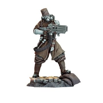 Miniatura Nepictata Elemental Beacon - Morior Light Infantry, Plasma Shotgun