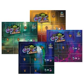 Tiny Epic Dungeons 4 Pack Player Game Mats