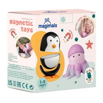 Joc cu magneti Magimals Pinguin si caracatita