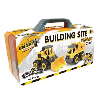 Kit STEM de construit Vehicule de santier 2 in 1 Kit STEM de construit Vehicule de santier 2 in 1