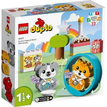 Lego Duplo - Primul Meu Catelus Si Primul Meu Pisoi cu Sunete (10977)