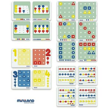 Mozaic Jumbo pentru activitati matematice Miniland Mozaic Jumbo pentru activitati matematice Miniland