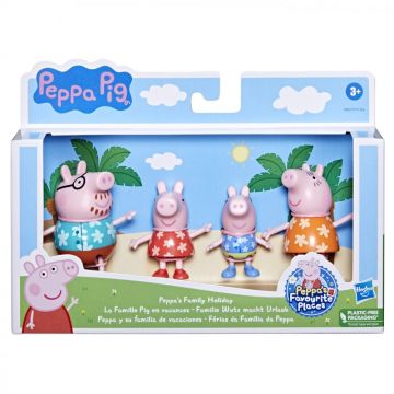 Peppa Pig Set Figurine Familia Pig In Vacanta