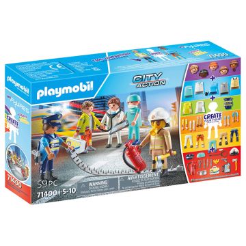 Playmobil - Creeaza Propria Figurina Echipa De Salvare