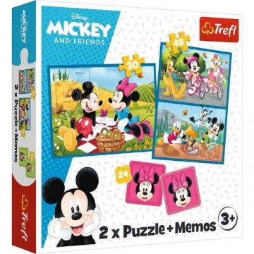 Puzzle Trefl 2 In 1 Memo Disney Eroii Disney