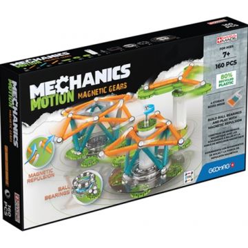 Set de Constructie Geomag Magnetic Mechanics Motion Magnetic Gears, 160 piese