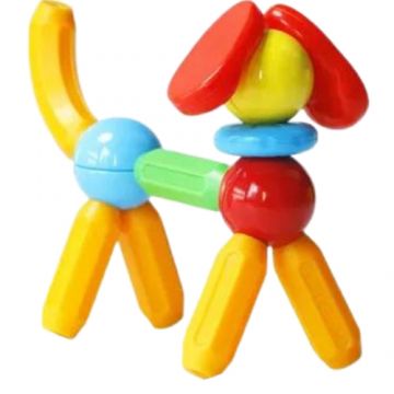 Set de Constructie Magnetic MagPlayer Stick, 26 piese