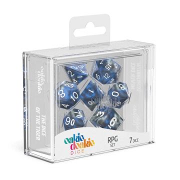 Set Zaruri Oakie Doakie Dice RPG Set Gemidice (7) - Liquid Steel