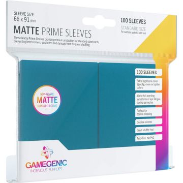 Sleeve-uri Gamegenic - Matte Prime (100 Bucati) - Albastru