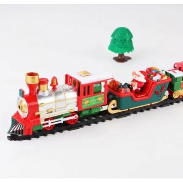 Tren de Craciun cu sanie vagon, si accesorii