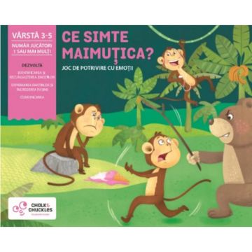 Joc de Potrivire Chalk and Chuckles Ce Simte Maimutica