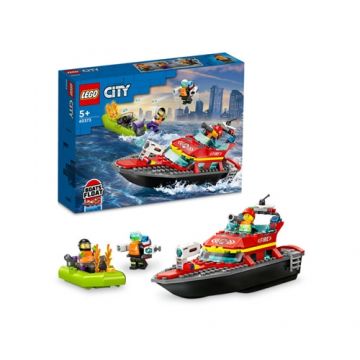 LEGO City Barca de Salvare a Pompierilor 60373