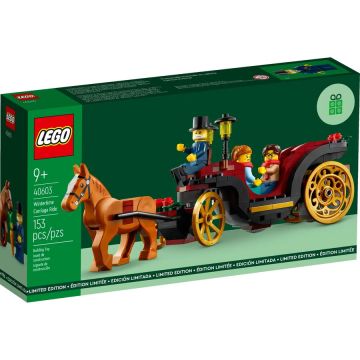 LEGO® Lego Plimbare cu trasura iarna, 40603, 153 piese + CADOU