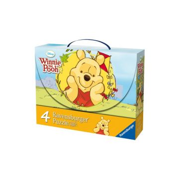 Ravensburger - Puzzle Winnie si fluturii, 2x25 piese/2x36 piese