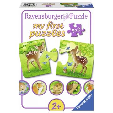 Ravensburger - Primul meu puzzle animalute, 9x2 piese