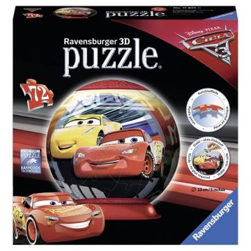 Ravensburger - Puzzle 3D Cars 3, 72 piese